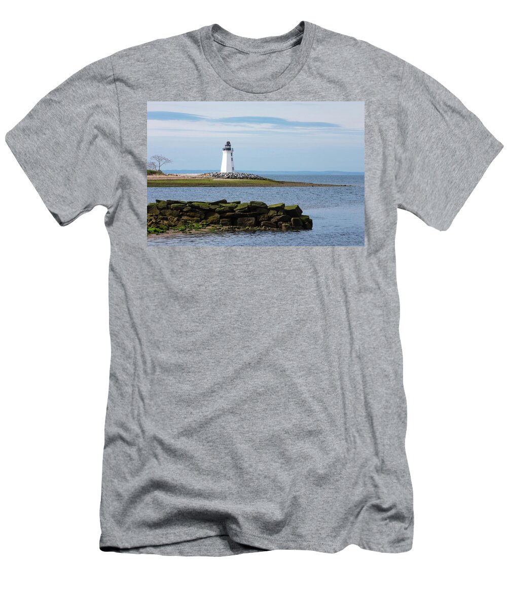 Bridgeports Lighthouse T-Shirt featuring the photograph The Ospreys Home by Karol Livote