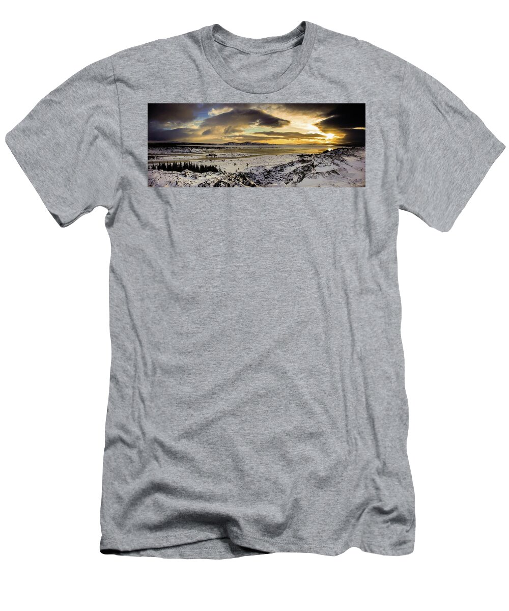 Sunrise T-Shirt featuring the photograph The power of Nature by Robert Grac