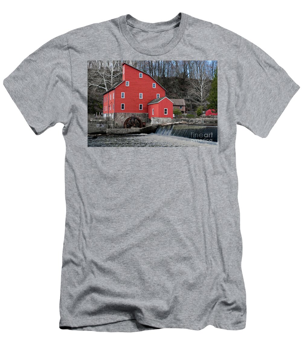 Red Mill T-Shirt featuring the photograph The red mill historical landmark. by Sam Rino