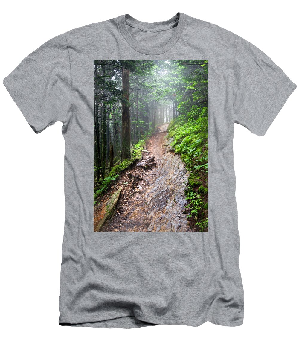 Appalachia T-Shirt featuring the photograph The Smoky Mountain Appalachian Trail by Debra and Dave Vanderlaan