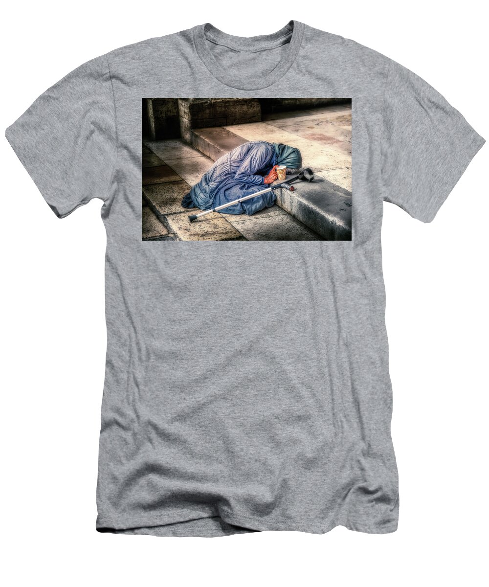 The Stairs T-Shirt featuring the photograph The stair of the temple by Micah Offman