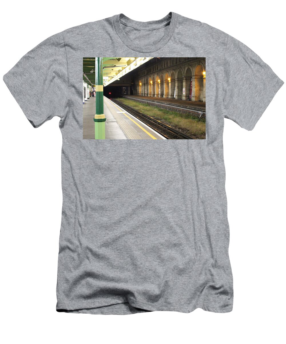 Train T-Shirt featuring the photograph The Underground by Laura Smith