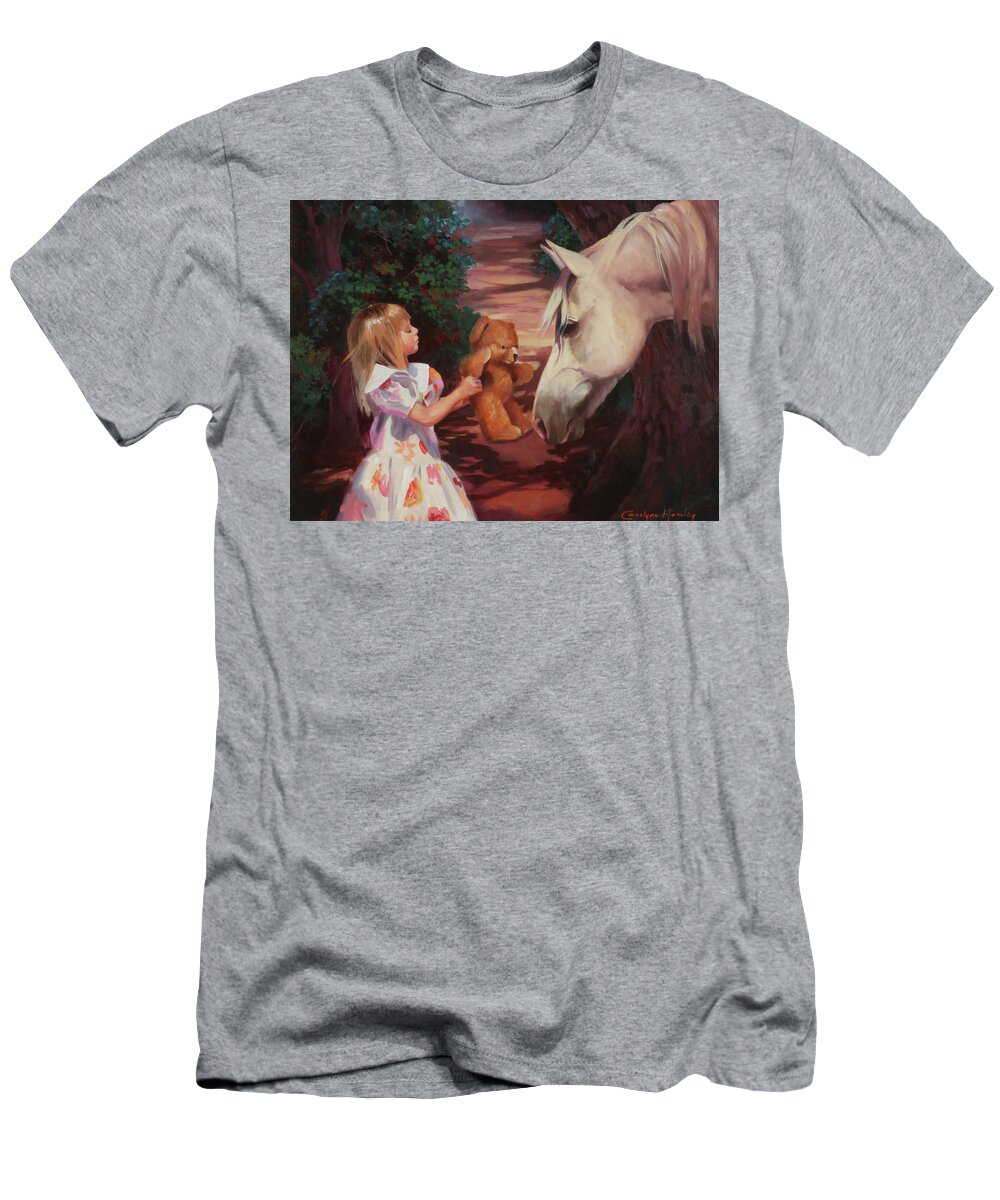 Figurative Oil Painting T-Shirt featuring the painting This is My Teddy by Carolyne Hawley