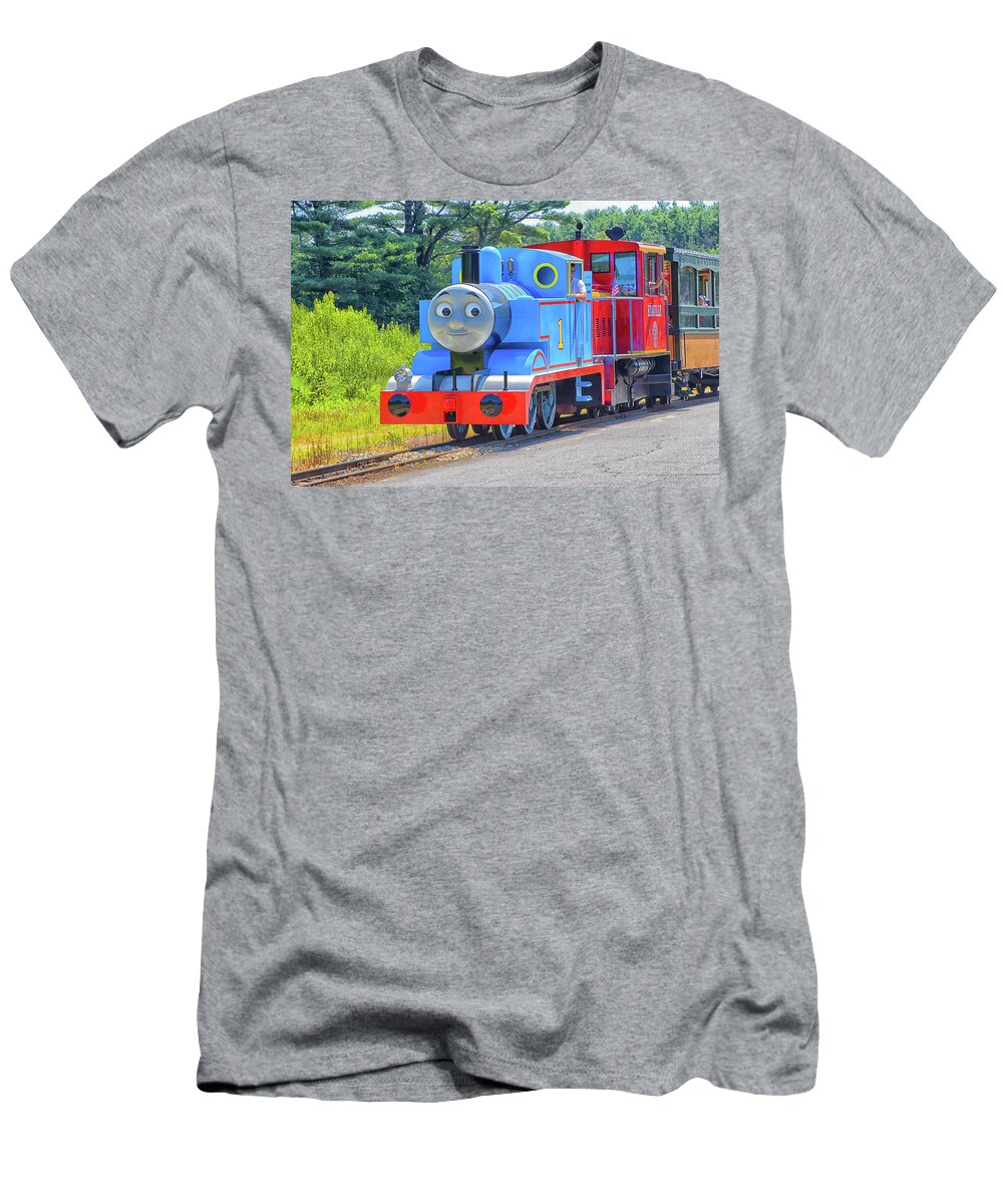 Thomas T-Shirt featuring the photograph Thomas the Tank Engine by Mike Martin