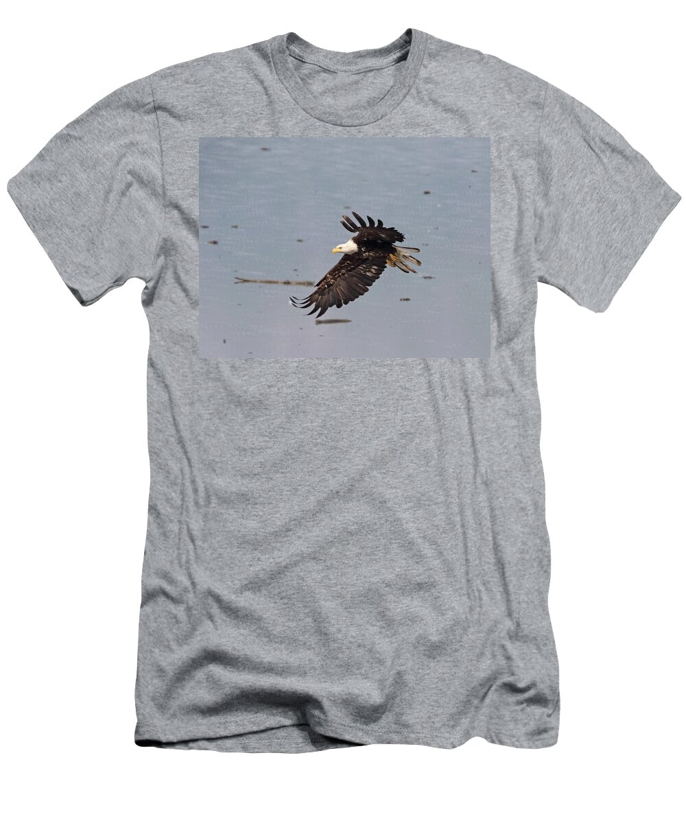 Eagle T-Shirt featuring the photograph Valdez Eagle Two by Jean Clark
