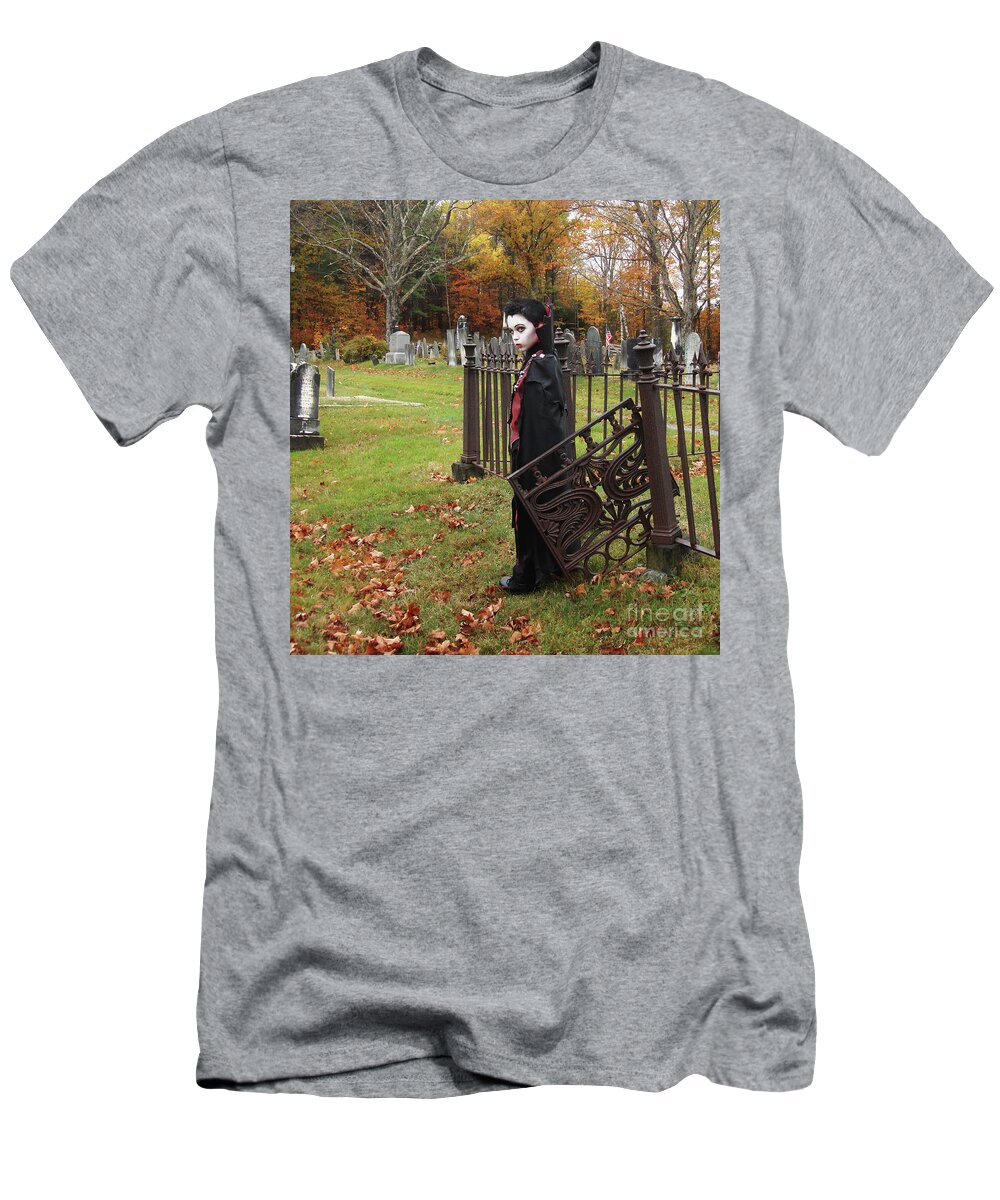 Halloween T-Shirt featuring the photograph Vampire Costume 2 by Amy E Fraser