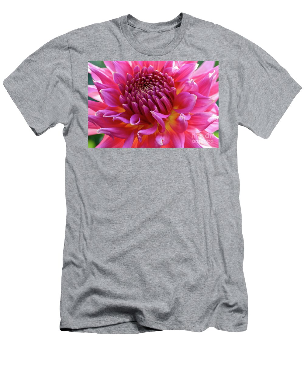 Dahlia T-Shirt featuring the photograph Vibrant Dahlia by Susan Rydberg