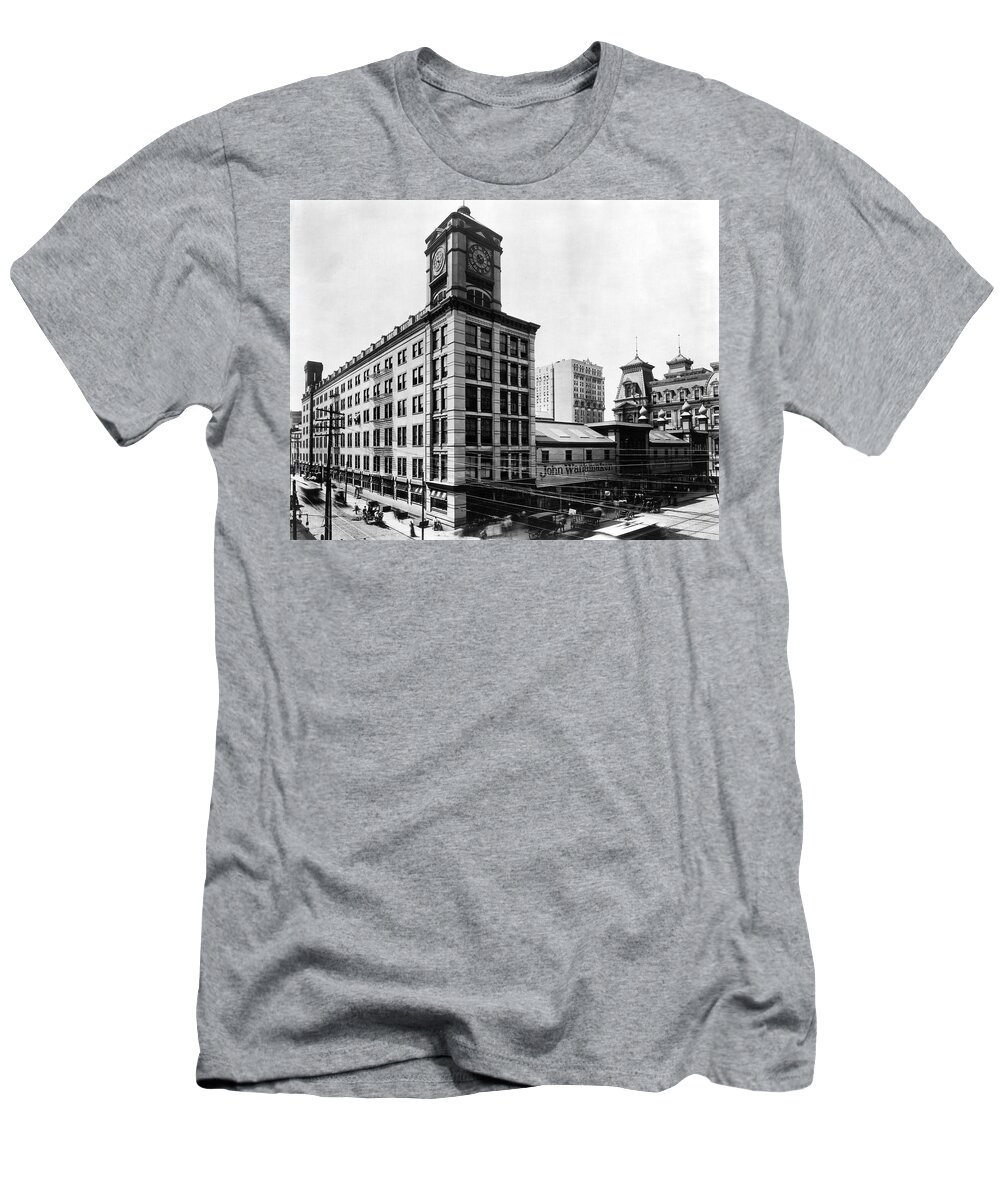 John Wanamaker T-Shirt featuring the photograph Wanamaker's Grand Depot by Unknown