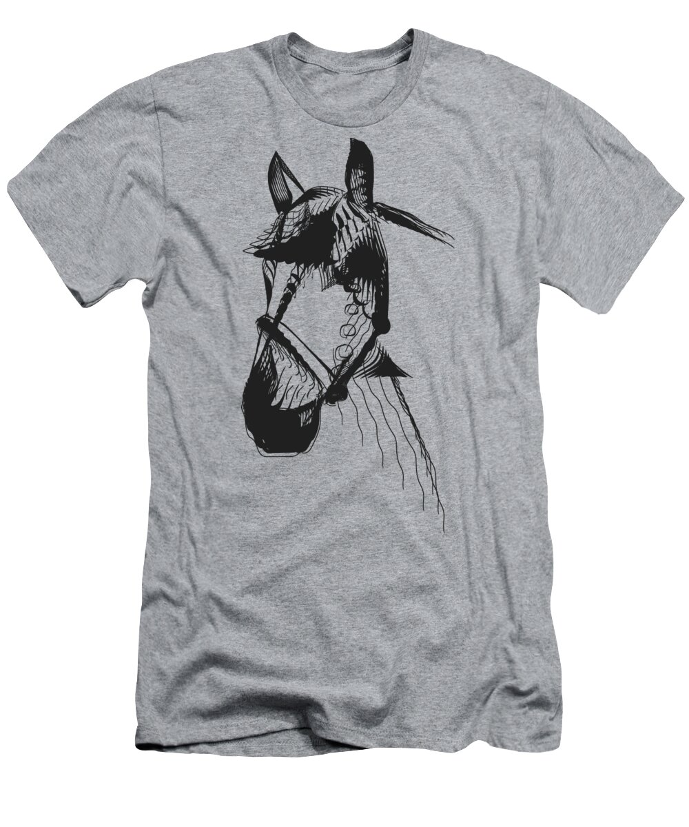 Steed T-Shirt featuring the digital art War Horse by Cathy Harper