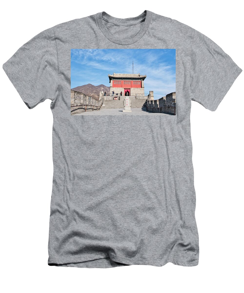 Great Wall T-Shirt featuring the photograph Watch Towers by Nick Mares