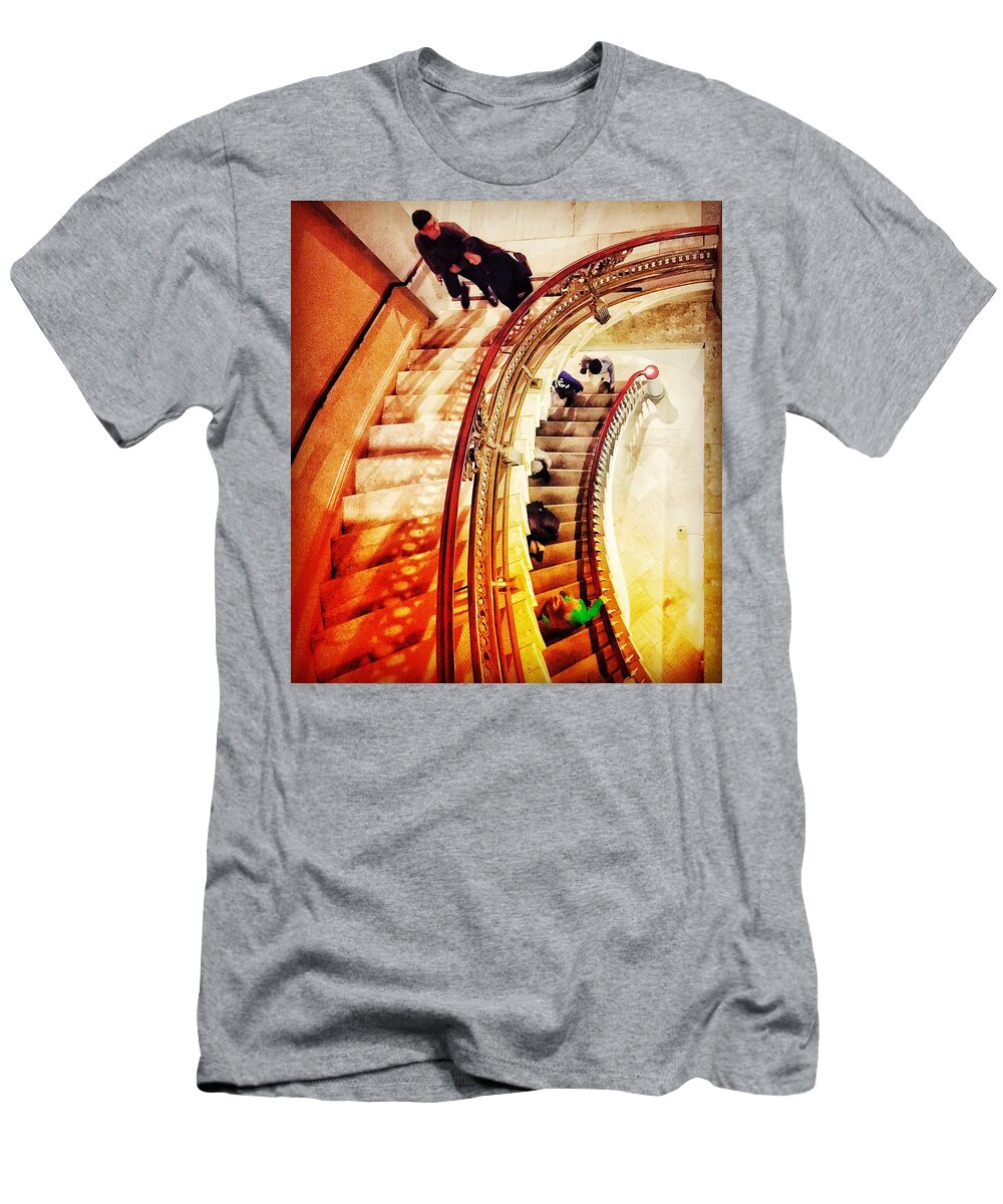  T-Shirt featuring the digital art Winding up by Olivier Calas