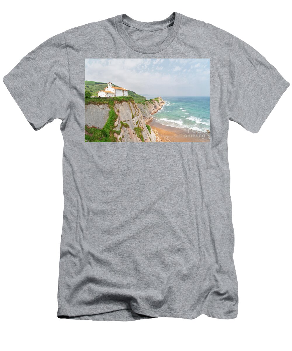 Pais T-Shirt featuring the photograph Zumaia coast, Pais Vasco by Anastasy Yarmolovich