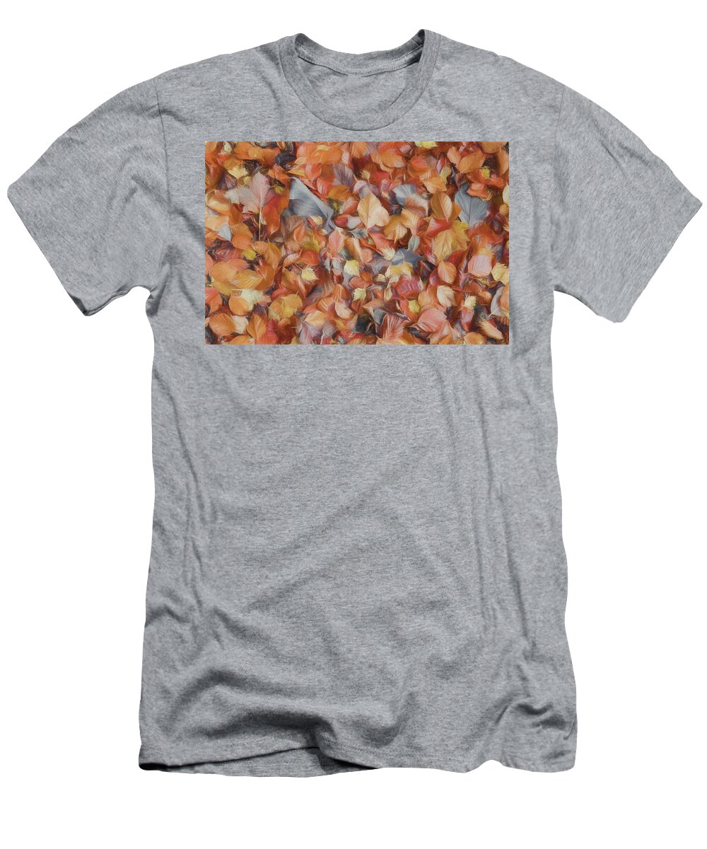  T-Shirt featuring the photograph Fallen Leaves 2 #1 by Roy Pedersen