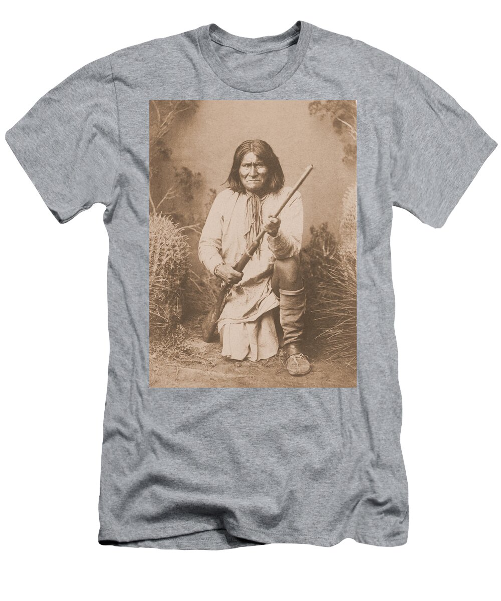 Geronimo T-Shirt featuring the photograph Geronimo - Sepia #2 by David Hinds