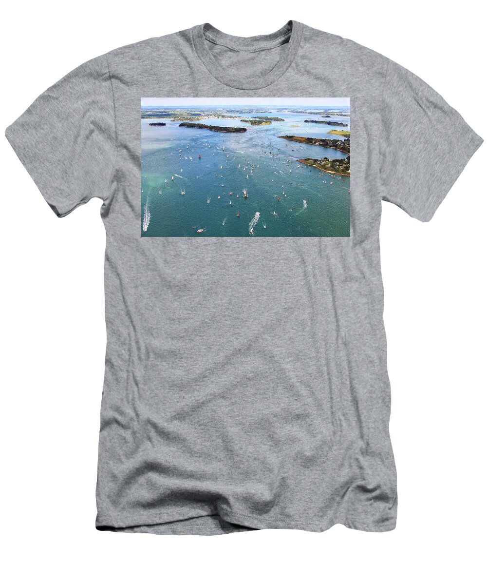 Gulf T-Shirt featuring the photograph Gulf of Morbihan #1 by Frederic Bourrigaud