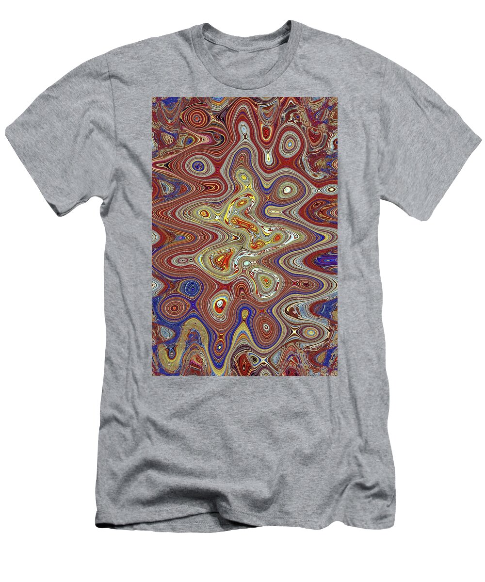 Heavy Duty Roller And Compactor Abstract T-Shirt featuring the digital art Heavy Duty Roller And Compactor Abstract #1 by Tom Janca