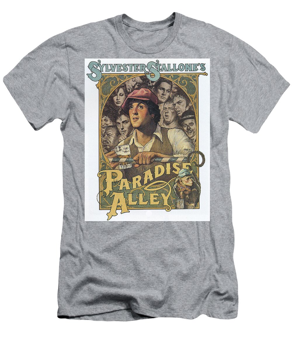 Synopsis T-Shirt featuring the mixed media ''Paradise Alley'', 1978 - art by Richard Amsel by Movie World Posters