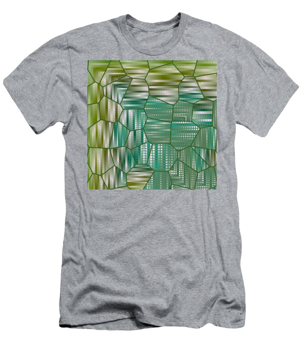 Abstract T-Shirt featuring the digital art Pattern 15 by Marko Sabotin