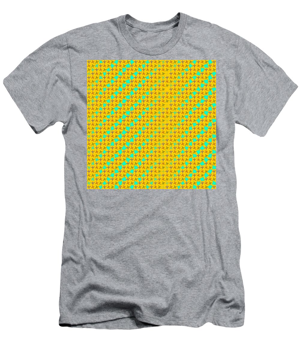 Abstract T-Shirt featuring the digital art Pattern 8 by Marko Sabotin