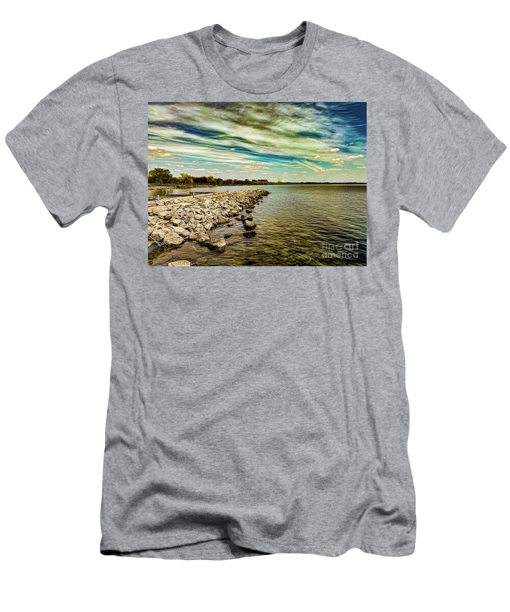 Seneca Lake T-Shirt featuring the photograph Seneca Lake at Geneva #1 by William Norton