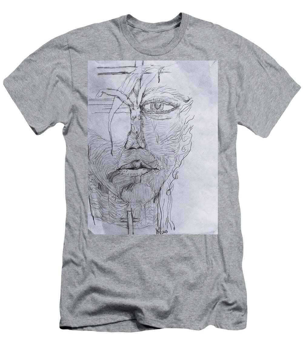 Life T-Shirt featuring the painting Vision by Dawn Caravetta Fisher