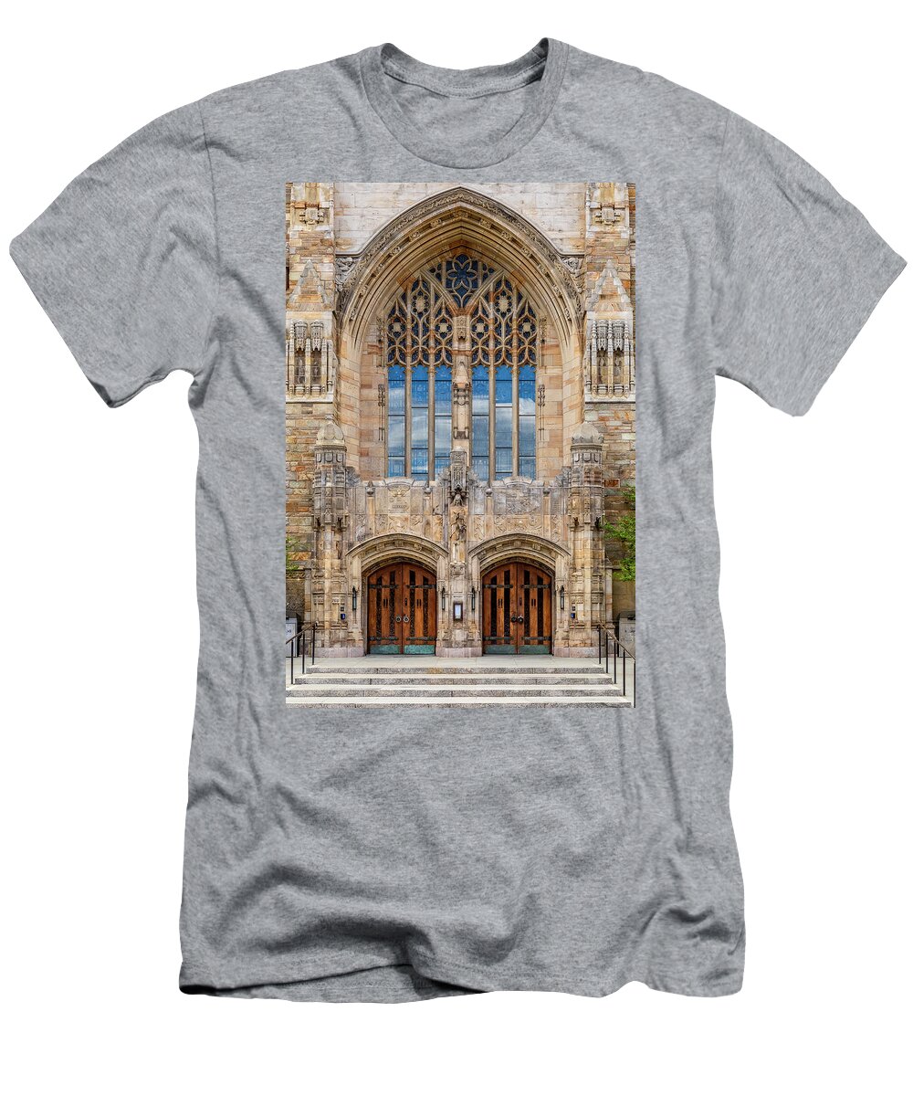 Yale T-Shirt featuring the photograph Yale University Sterling Library II #1 by Susan Candelario