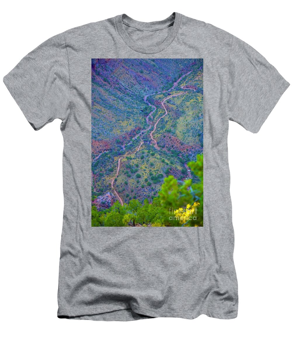 The Grand Canyon T-Shirt featuring the digital art The Grand Canyon #14 by Tammy Keyes