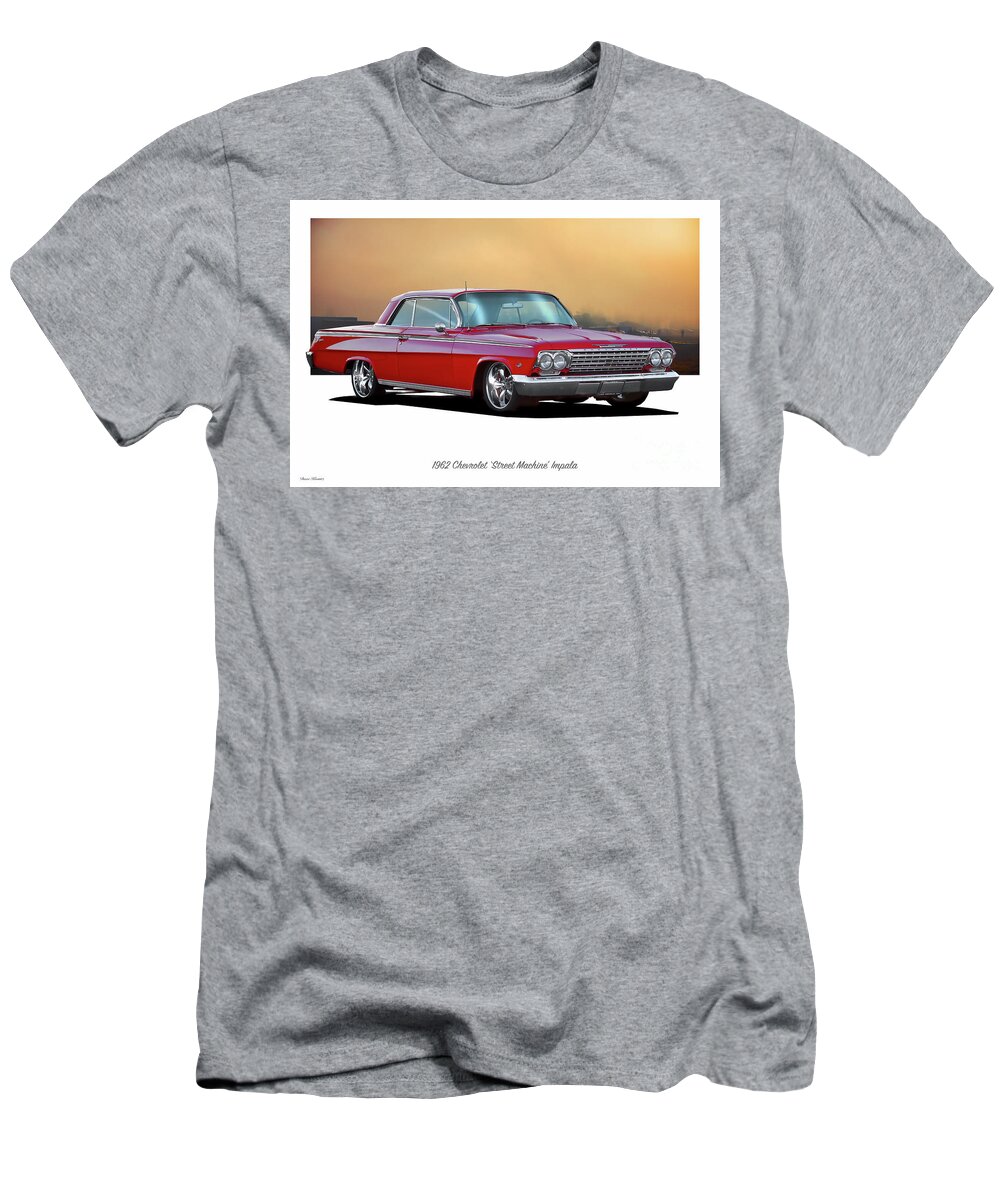 1962 Chevrolet Impala T-Shirt featuring the photograph 1962 Chevrolet 'Street Machine' Impala by Dave Koontz