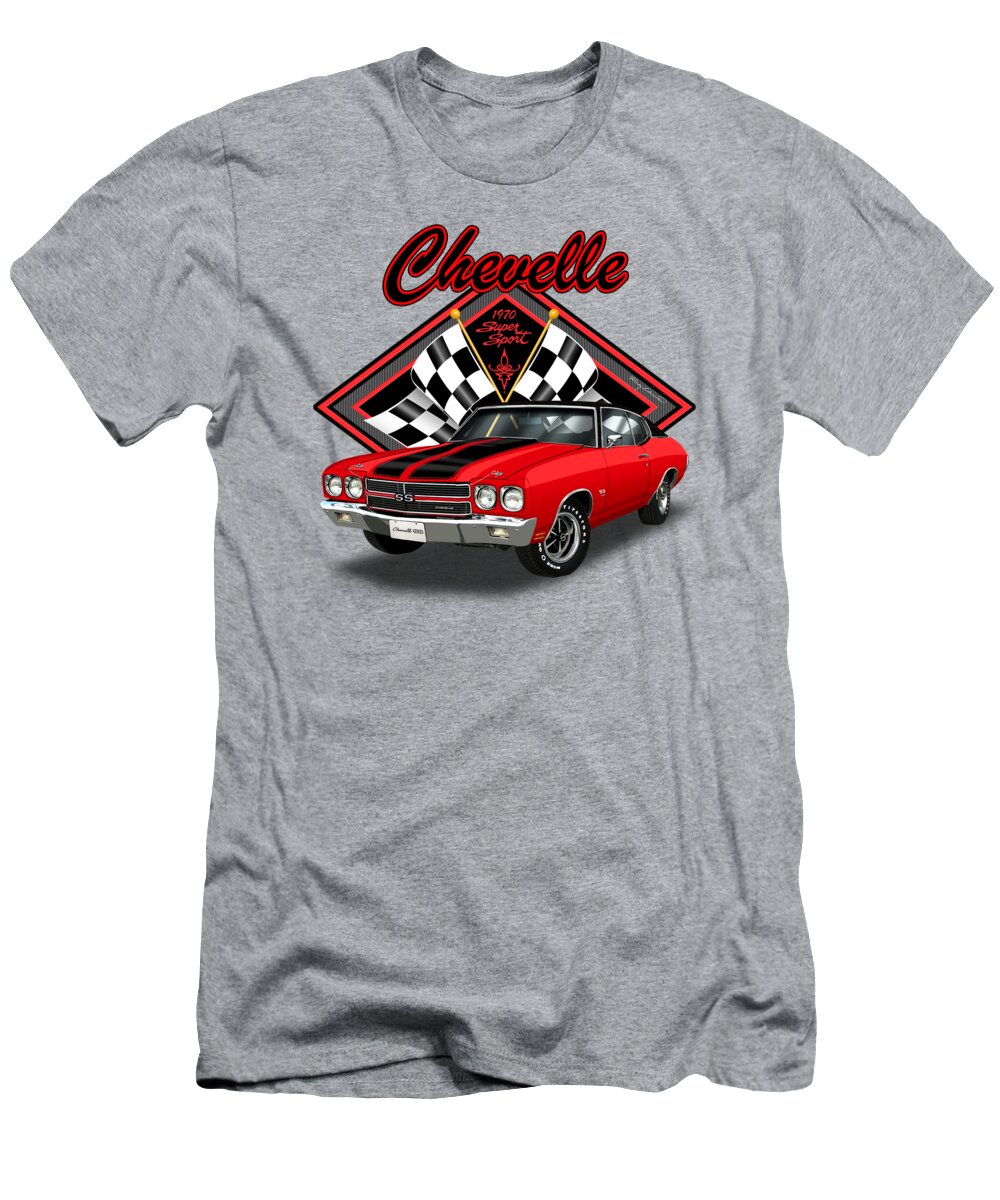 provide caustic Missing 1970 Chevelle SS-Red Muscle Car Art T-Shirt by Rudy Edwards - Fine Art  America