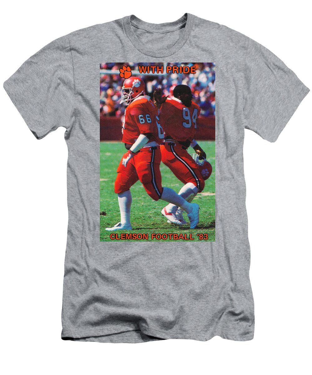 Clemson Tigers T-Shirt featuring the mixed media 1983 Clemson Football by Row One Brand
