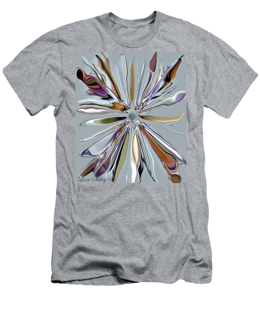 Grays T-Shirt featuring the digital art Digital design by Loxi Sibley by Loxi Sibley