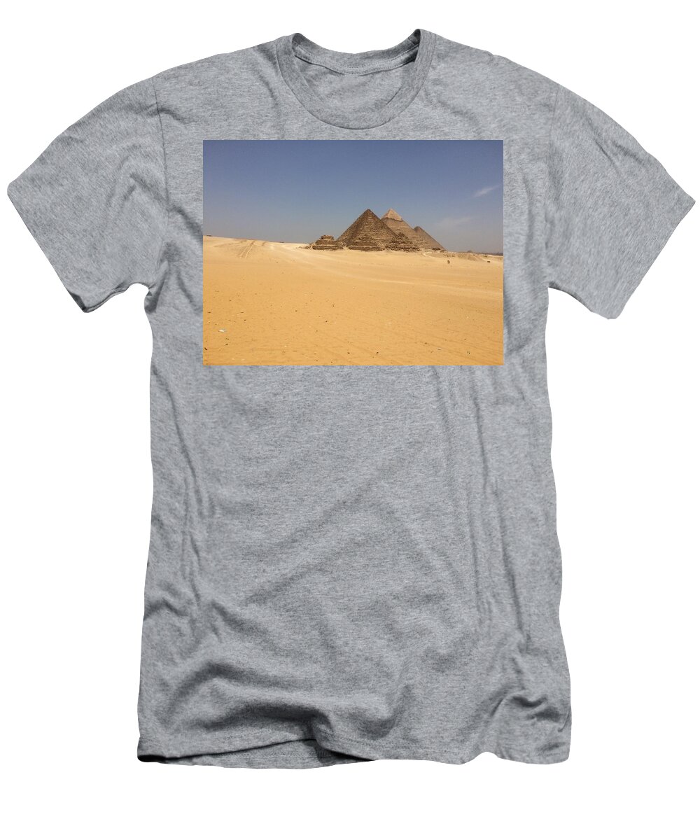 Giza T-Shirt featuring the photograph Great Pyramids by Trevor Grassi