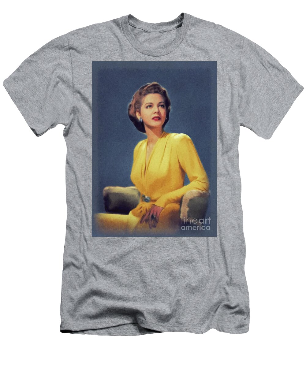 Maria T-Shirt featuring the painting Maria Montez, Vintage Actress #2 by Esoterica Art Agency