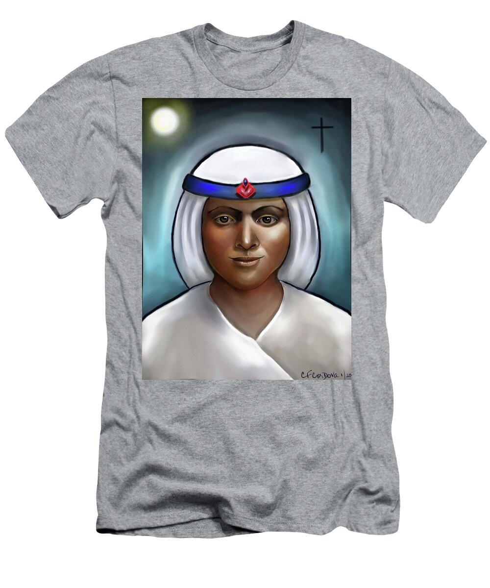 Spirit Guide Painting T-Shirt featuring the digital art Spirit Guide Painting #2 by Carmen Cordova