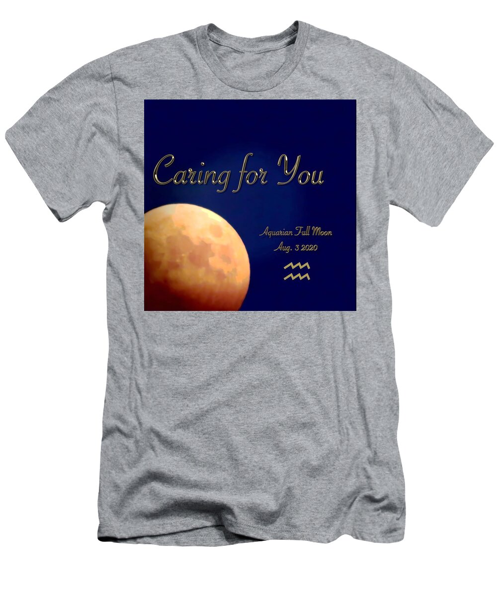 Myth T-Shirt featuring the photograph 2020 Aquarian Full Moon by Judy Kennedy