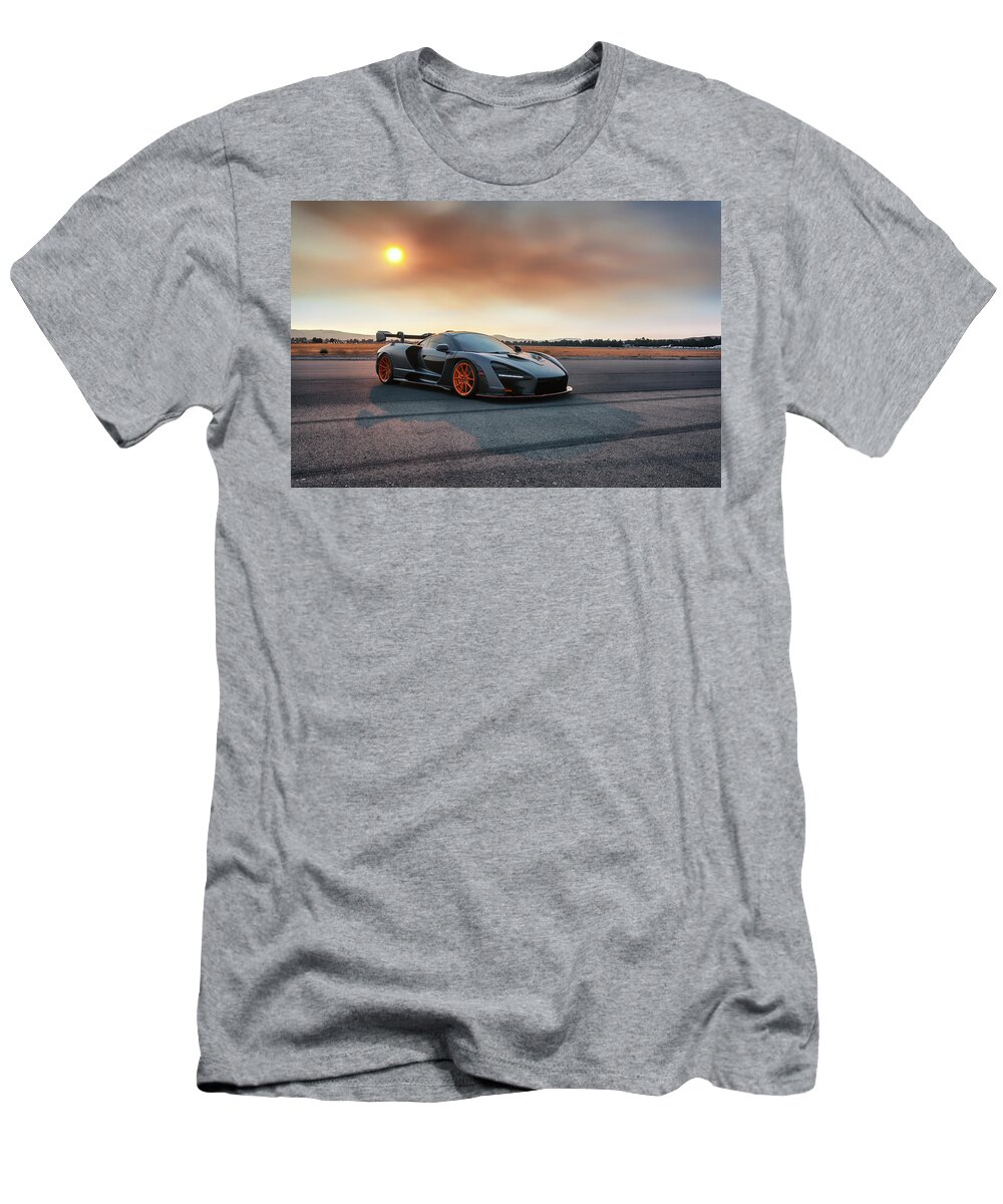 Mclaren T-Shirt featuring the photograph #Mclaren #Senna #Print #24 by ItzKirb Photography