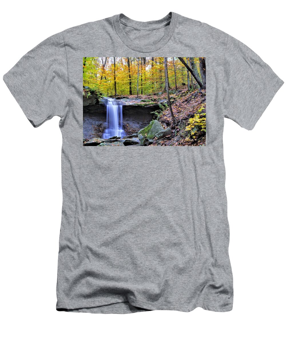  T-Shirt featuring the photograph Blue Hen Falls by Brad Nellis