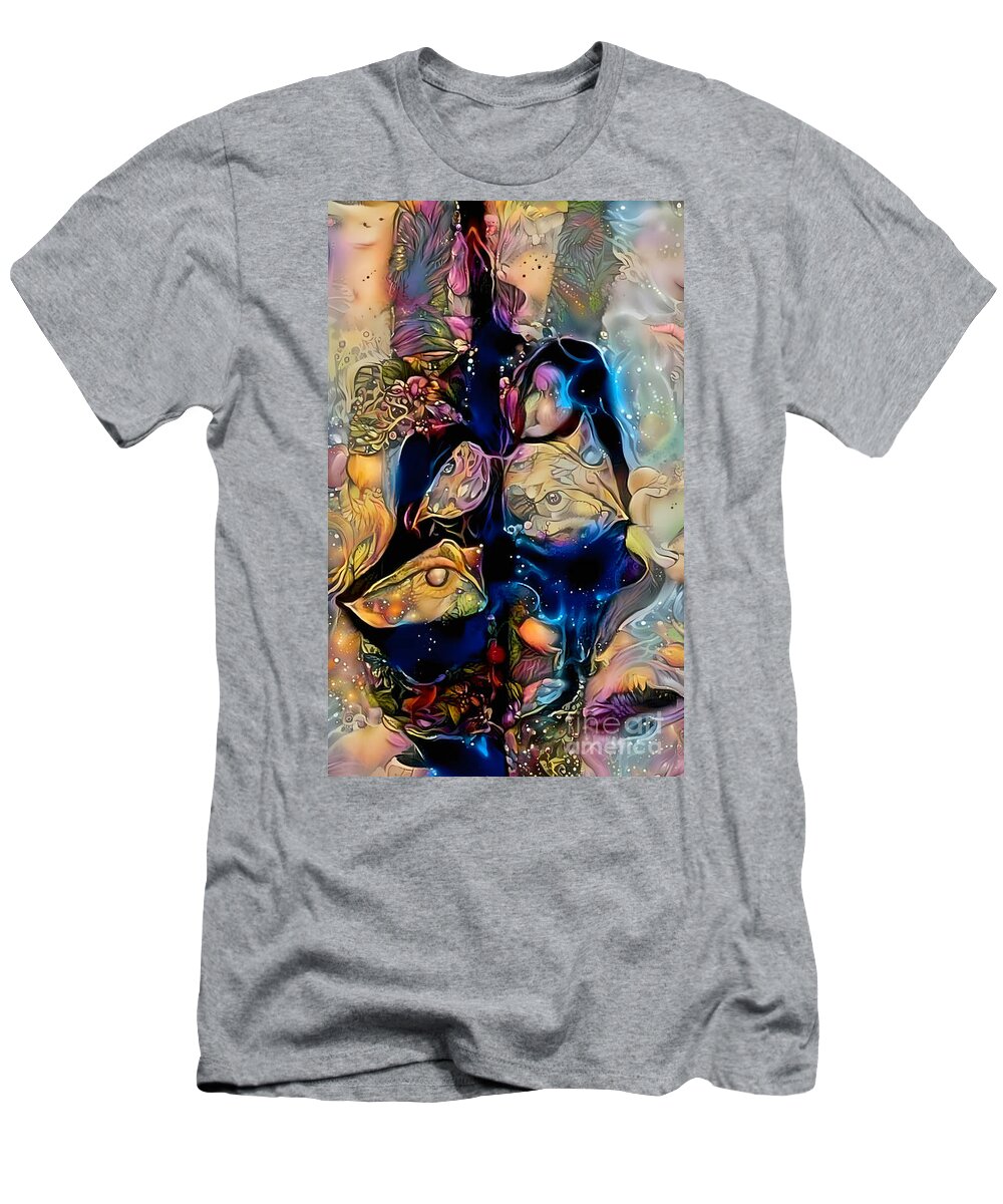 Contemporary Art T-Shirt featuring the digital art 43 by Jeremiah Ray