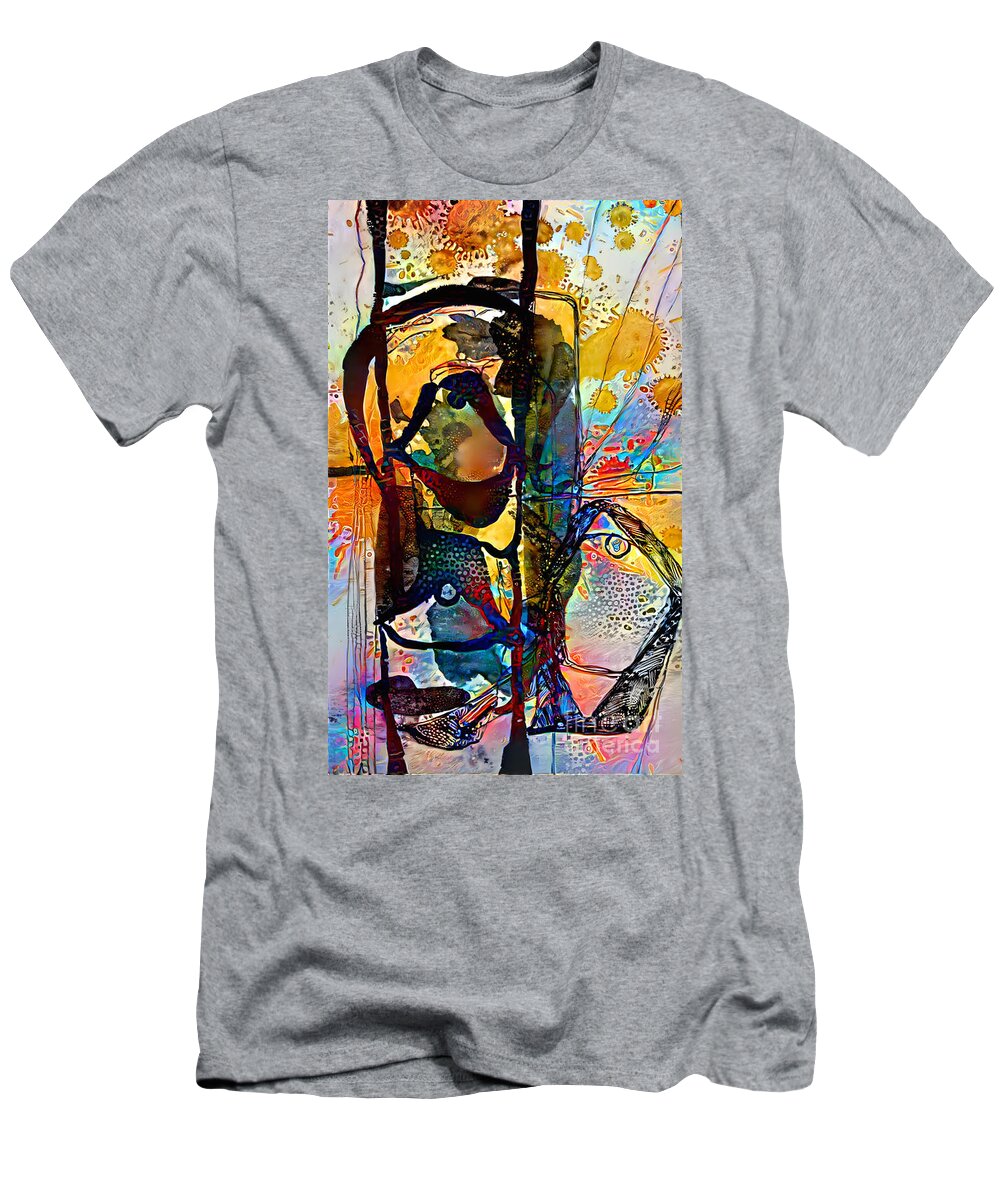 Contemporary Art T-Shirt featuring the digital art 57 by Jeremiah Ray