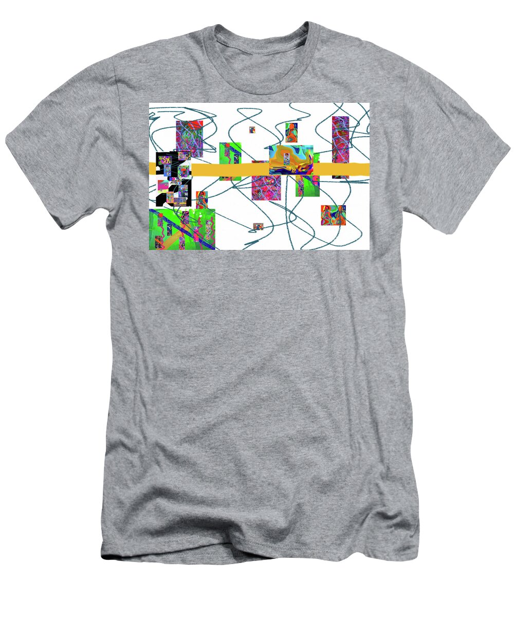 Walter Paul Bebirian: Volord Kingdom Art Collection Grand Gallery T-Shirt featuring the digital art 6-24-2021b by Walter Paul Bebirian