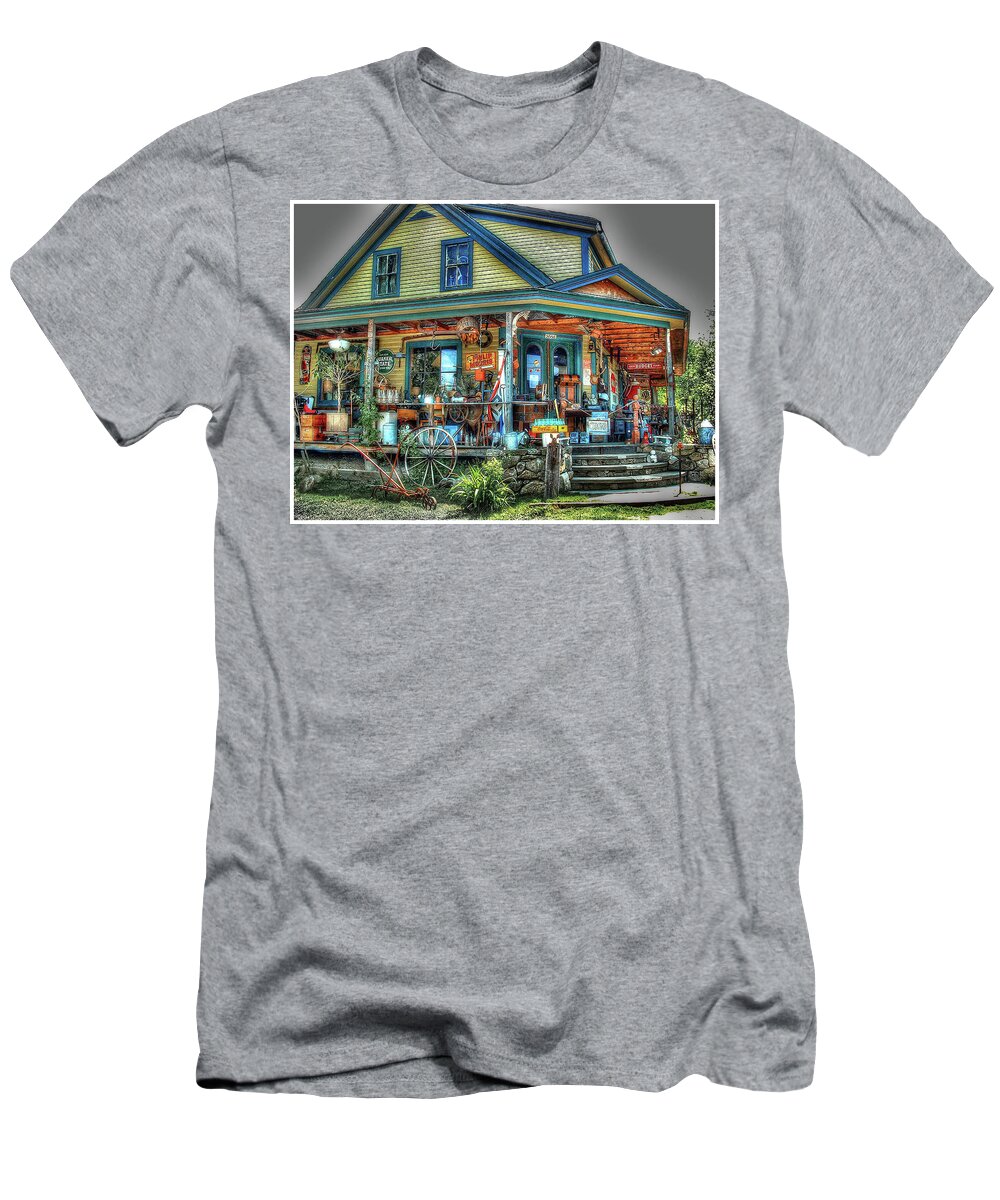 Antique T-Shirt featuring the photograph A Colorful Glimpse of Yesterday by Wayne King