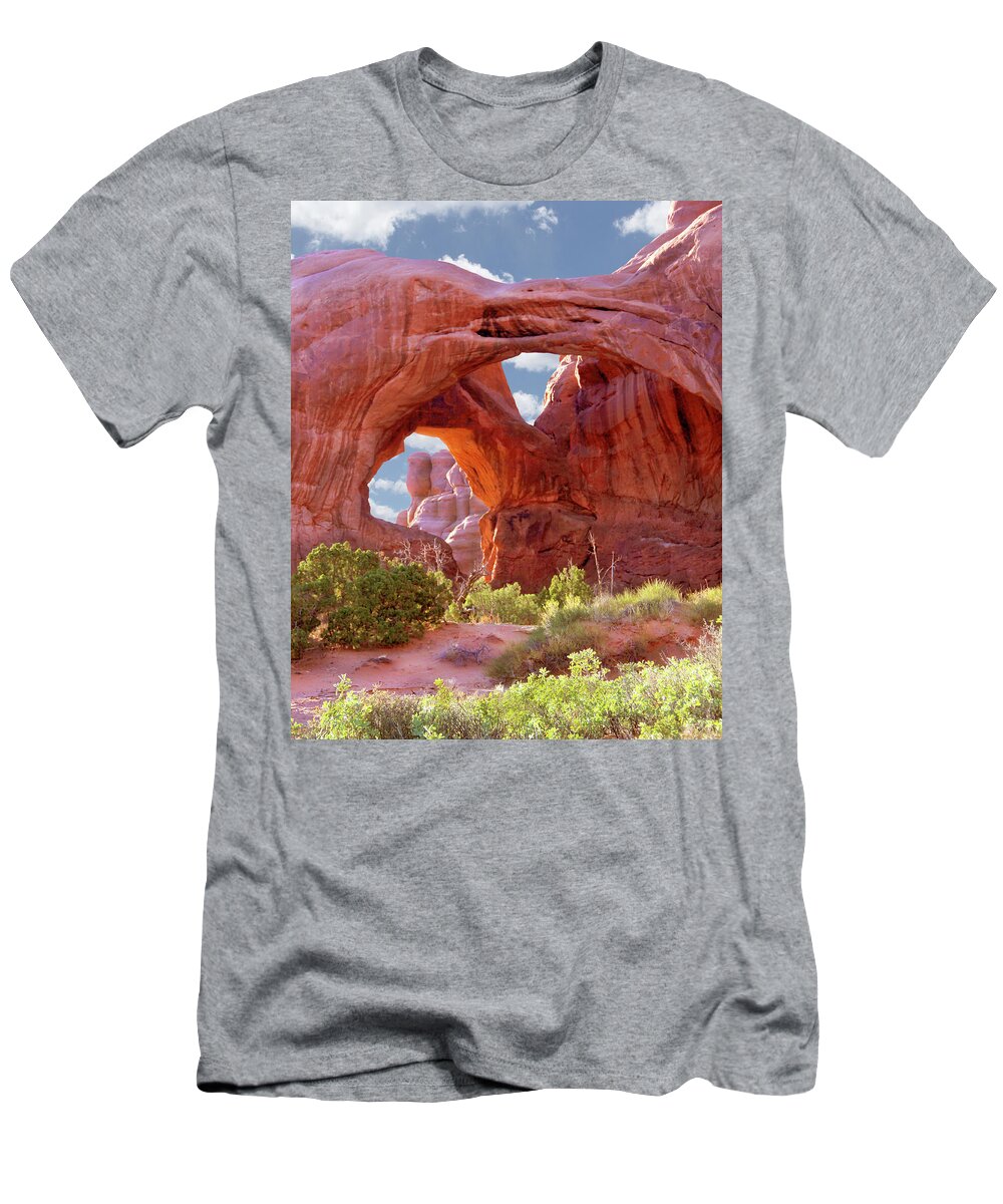 Desert T-Shirt featuring the photograph A Walk Through Arches National Park 7 by Mike McGlothlen