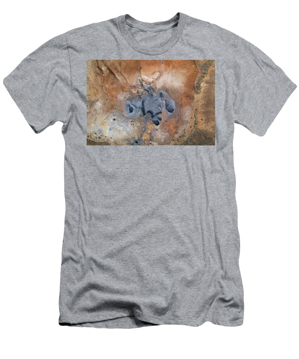 Abstract T-Shirt featuring the photograph Abstract Iceland Krysuvik by William Kennedy