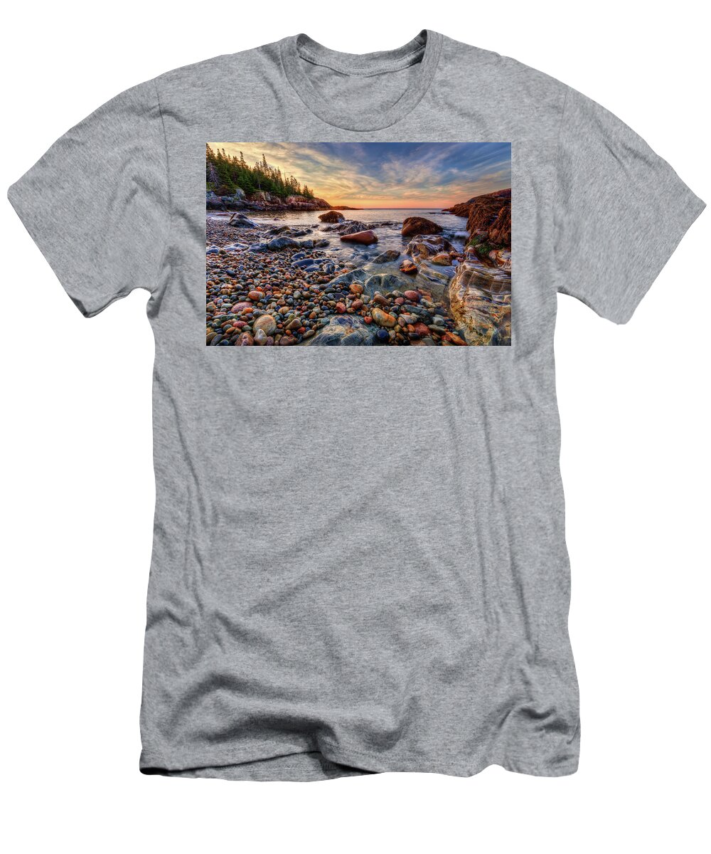 Acadia National Park T-Shirt featuring the photograph Acadia Maine a5436 by Greg Hartford