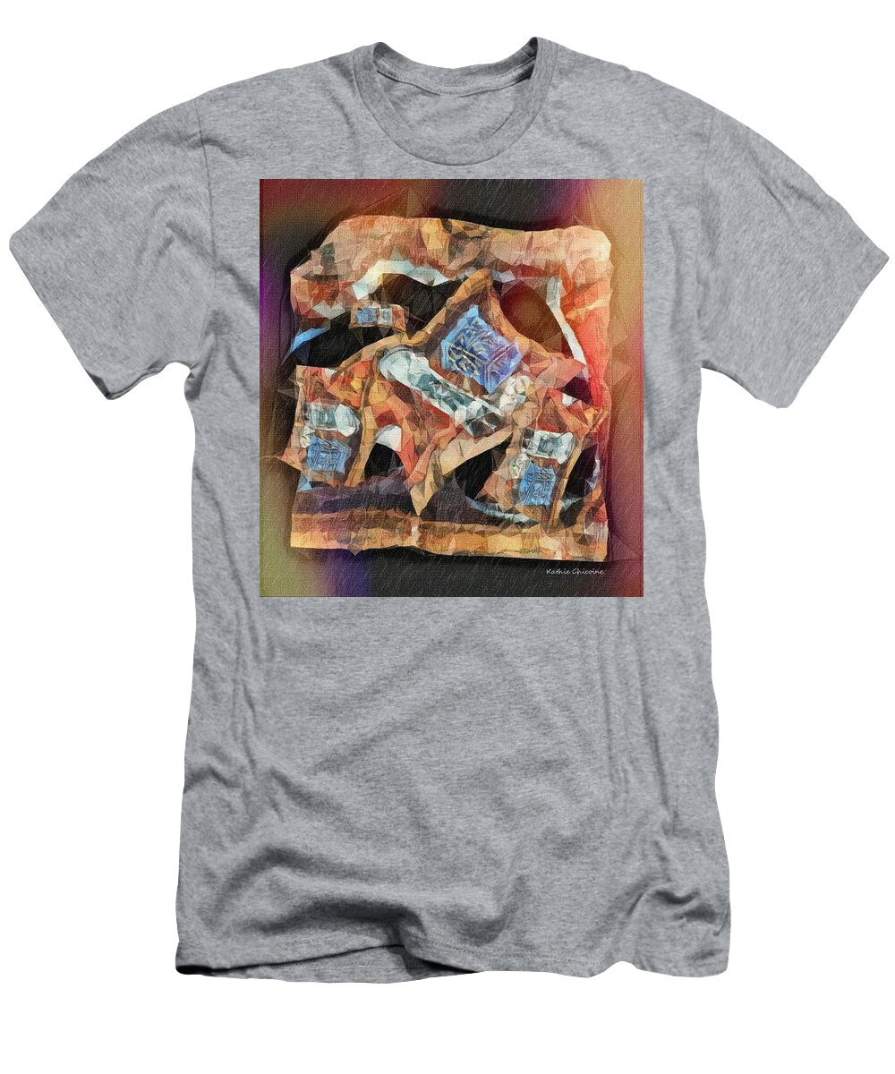 Abstract Art T-Shirt featuring the digital art Adulting by Kathie Chicoine