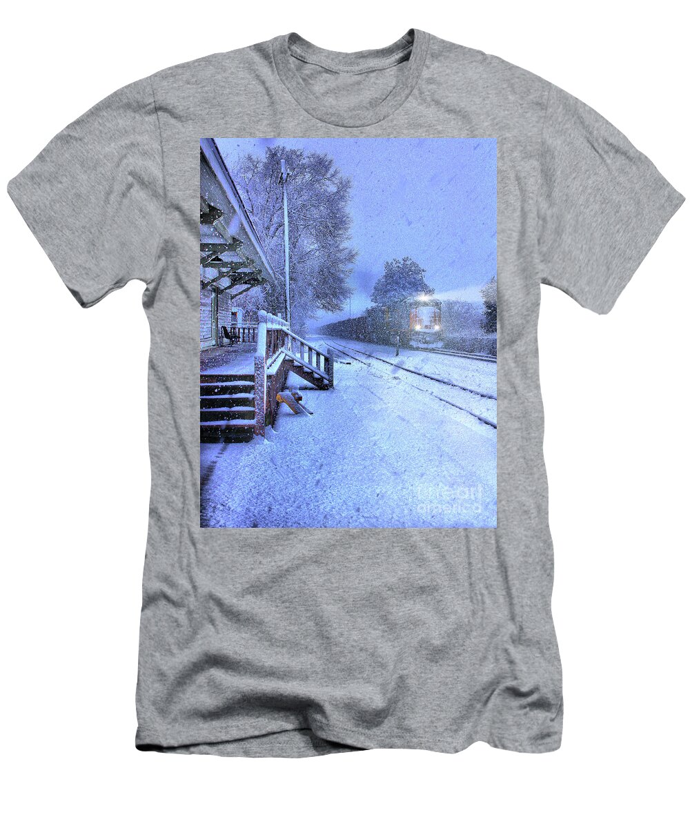 Snow Alabama T-Shirt featuring the photograph Alabama Snow by Rick Lipscomb