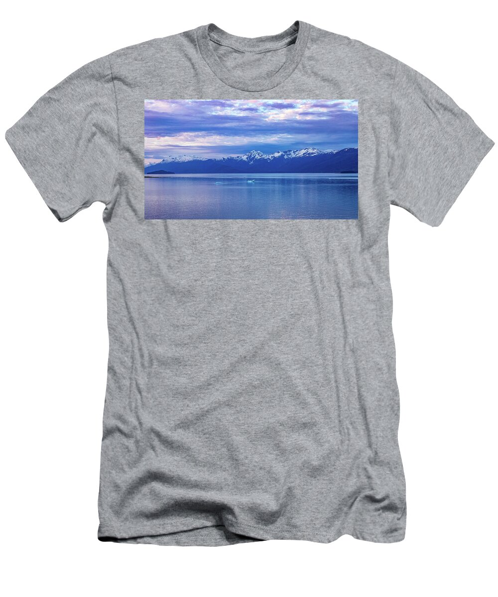 Alaska T-Shirt featuring the digital art Alaska Inside Passage Sunset VI by SnapHappy Photos