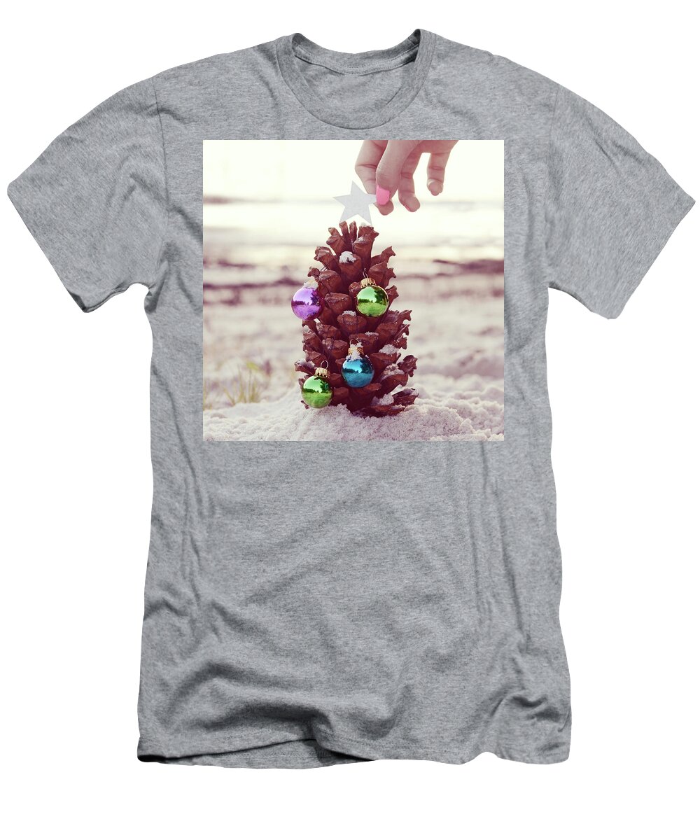 Christmas T-Shirt featuring the photograph All Creatures Great And Small by Laura Fasulo