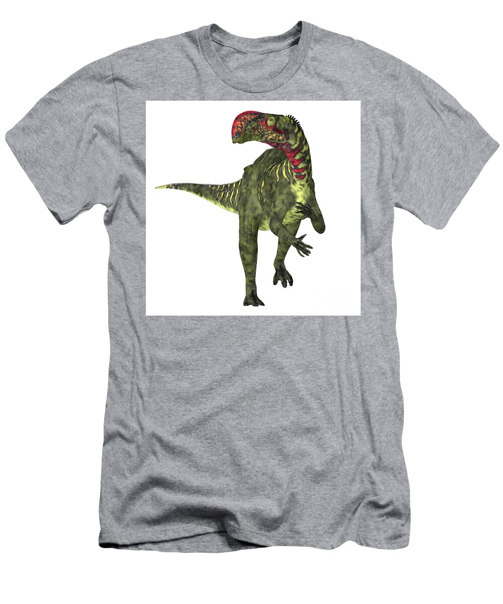 Altirhinus Dinosaur T-Shirt featuring the digital art Altirhinus Dinosaur Front by Corey Ford
