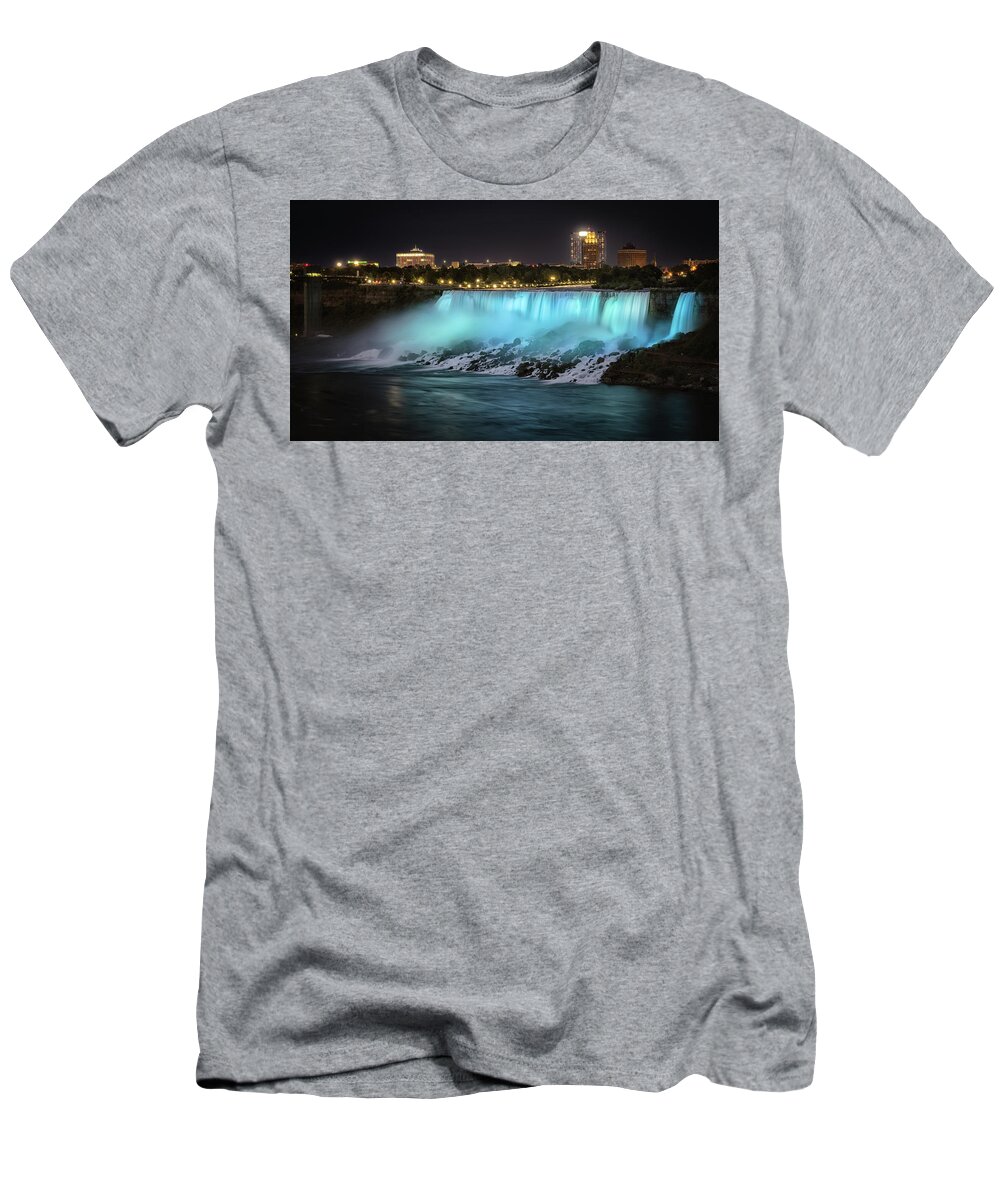 American T-Shirt featuring the photograph American Falls 2 by Nigel R Bell